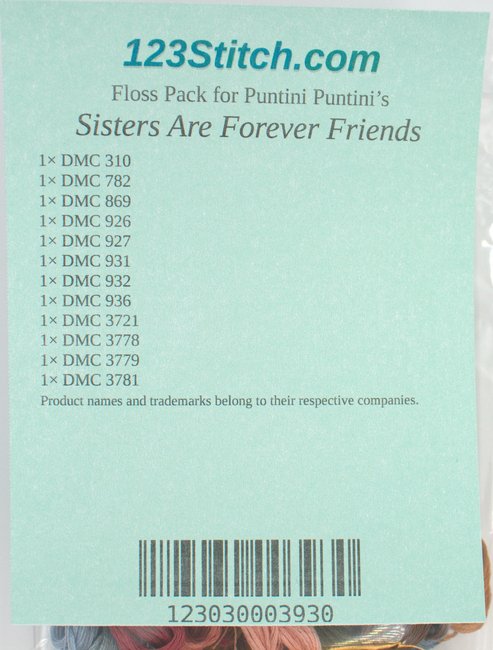 Floss Pack for "Sisters Are Forever Friends"