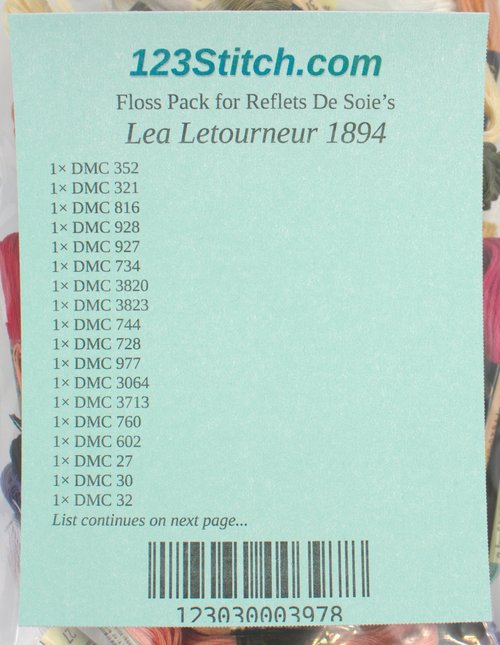 Floss Pack for "Lea Letourneur 1894"