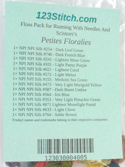 Floss Pack for "Petites Floralies"