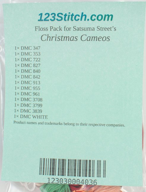 Floss Pack for "Christmas Cameos"