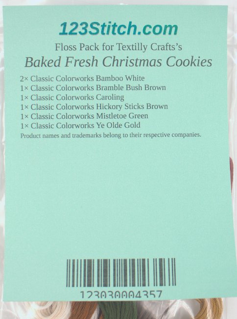 Floss Pack for "Baked Fresh Christmas Cookies"