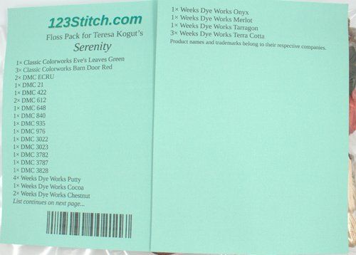 Floss Pack for "Serenity"