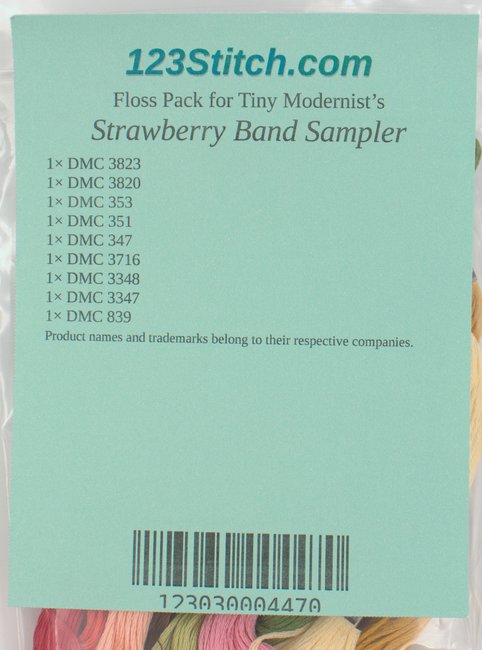 Floss Pack for "Strawberry Band Sampler"
