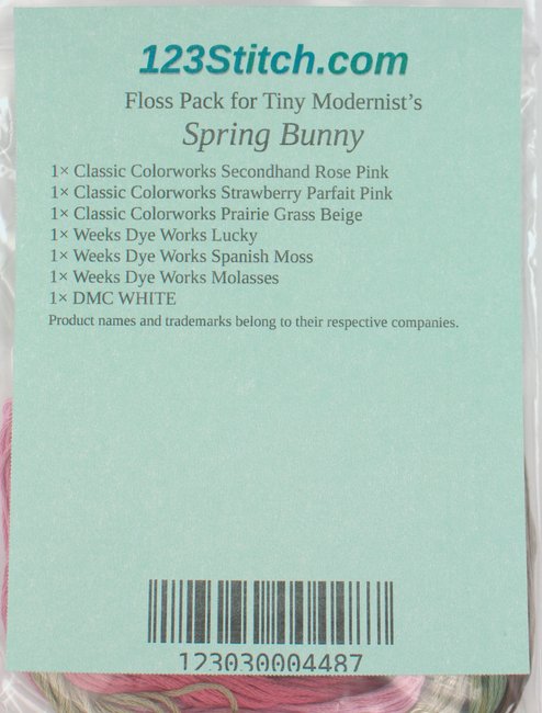Floss Pack for "Spring Bunny"