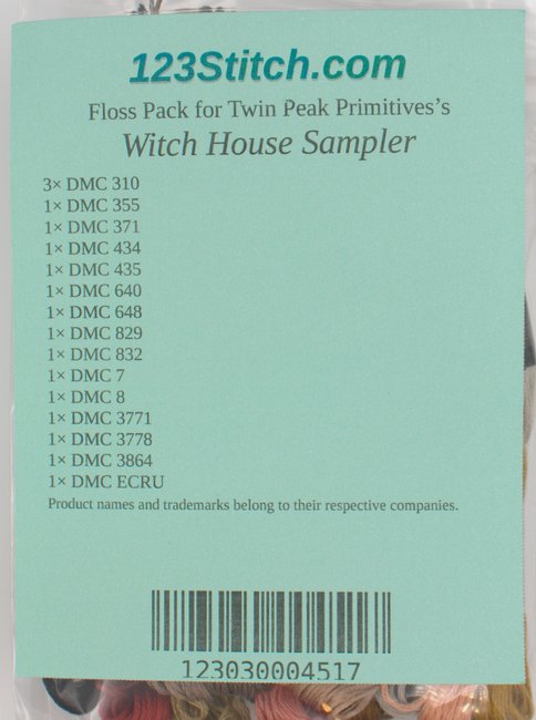 Floss Pack for "Witch House Sampler"