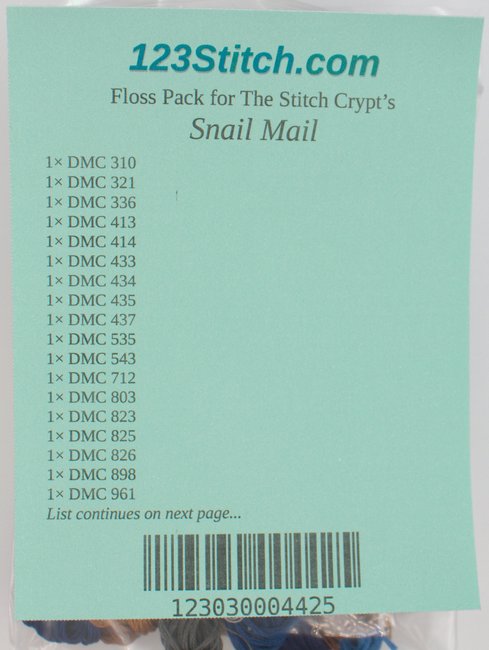 Floss Pack for "Snail Mail"