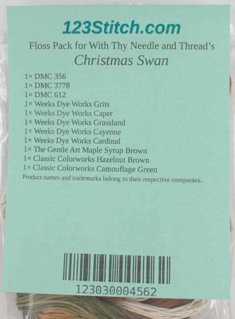 Floss Pack for "Christmas Swan"