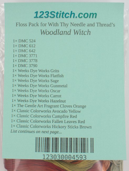 Floss Pack for "Woodland Witch"