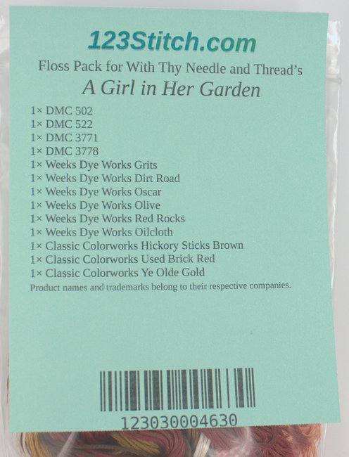 Floss Pack for "A Girl in Her Garden"