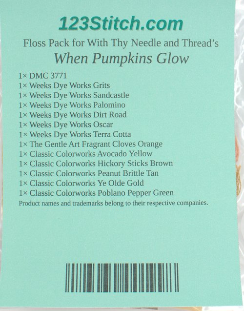 Floss Pack for "When Pumpkins Glow"
