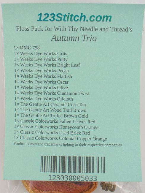 Floss Pack for "Autumn Trio"