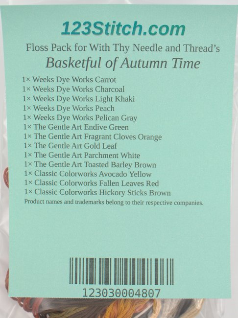 Floss Pack for "Basketful of Autumn Time"