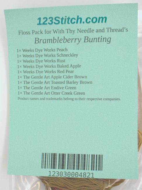 Floss Pack for "Brambleberry Bunting"