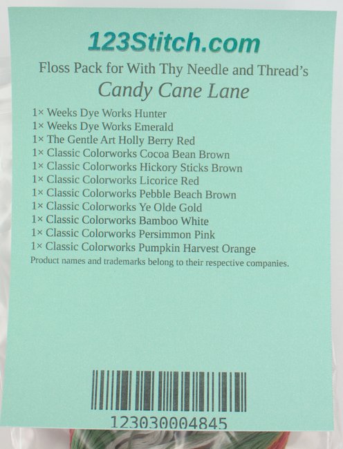 Floss Pack for "Candy Cane Lane"