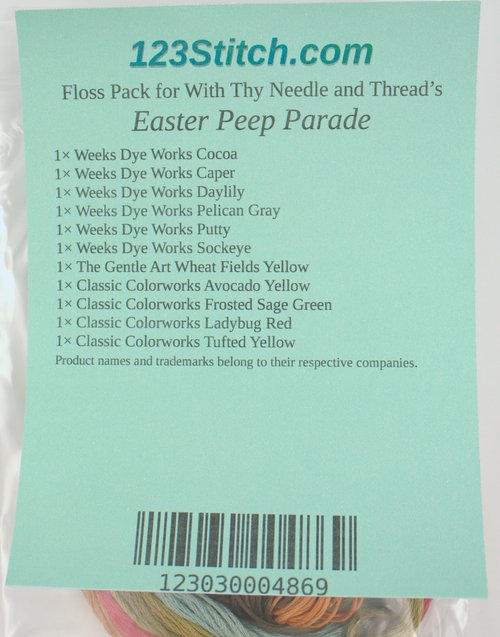 Floss Pack for "Easter Peep Parade"