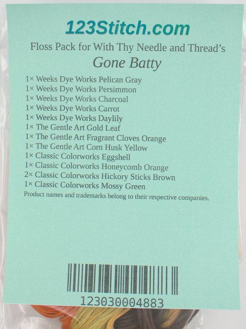 Floss Pack for "Gone Batty"