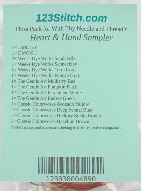 Floss Pack for "Heart & Hand Sampler"