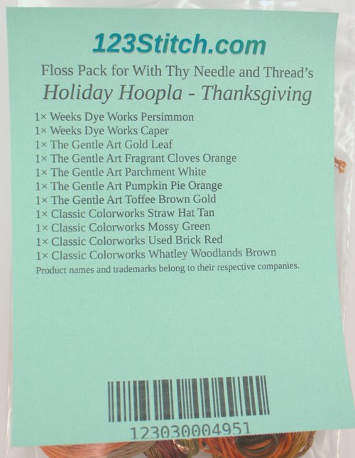 Floss Pack for "Holiday Hoopla - Thanksgiving"
