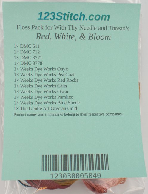 Floss Pack for "Red, White, & Bloom"