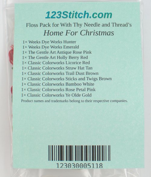 Floss Pack for "Home For Christmas"
