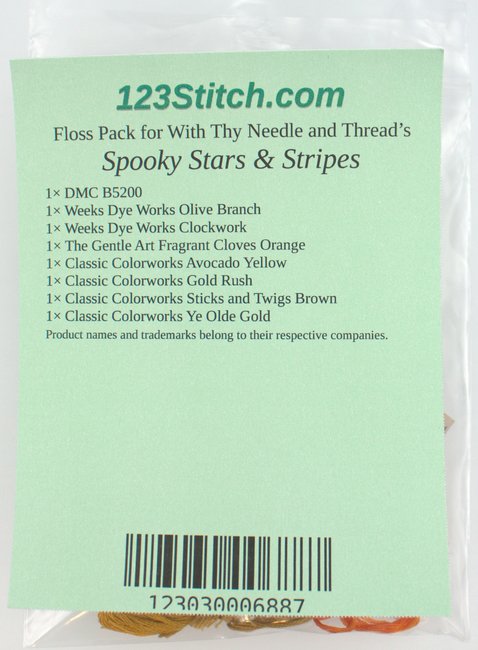 Floss Pack for "Spooky Stars & Stripes"