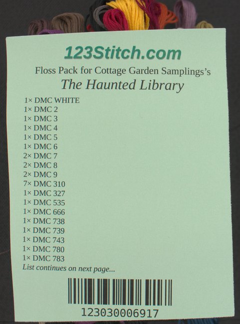 Floss Pack for "The Haunted Library"