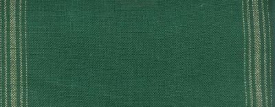 27 Count Green/Gold Ticking Stripe Linen Banding 8.7x36