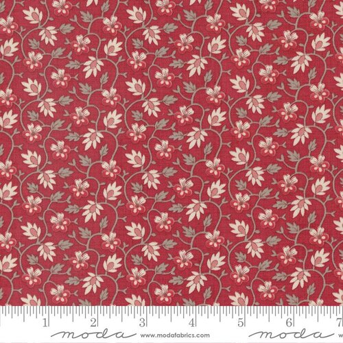 Chateau De Chantilly Rouge - Quilt Fabric