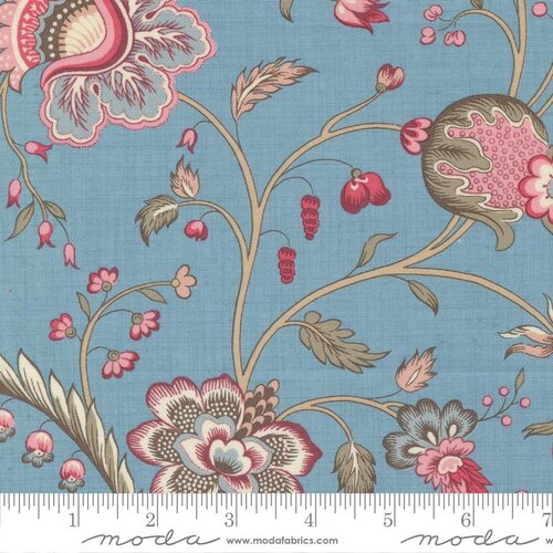 Antoinette French Blue - Quilt Fabric