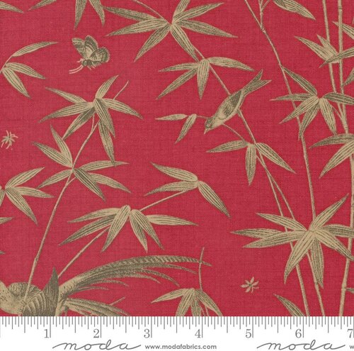 Rouenneries Trois Rouge - Quilt Fabric