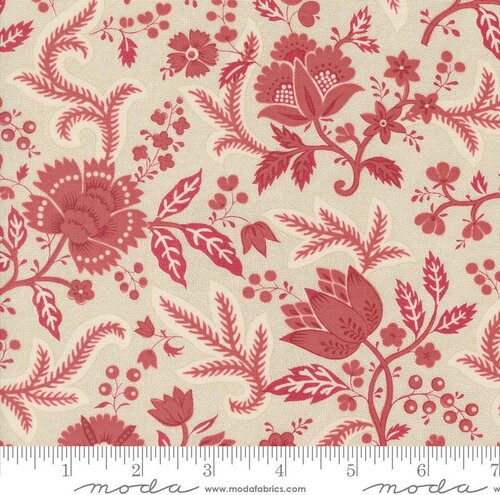 Rouenneries Trois Pearl Faded - Quilt Fabric