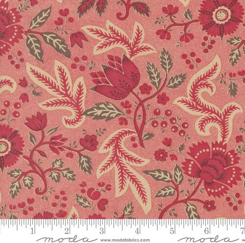 Rouenneries Trois Faded Red - Quilt Fabric