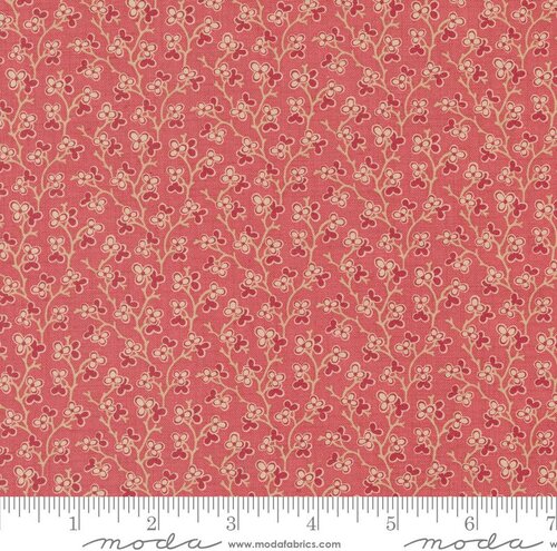 Rouenneries Trois Faded Red - Quilt Fabric