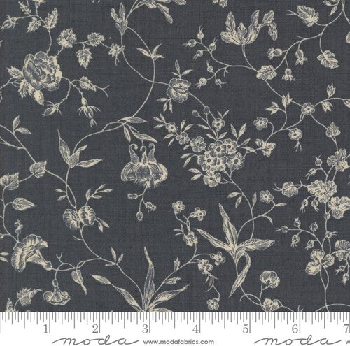 Sacre Bleu Buds - Indigo - Quilt Fabric