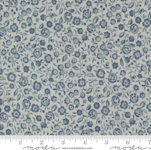 Sacre Bleu Floral - Ciel Blue - Quilt Fabric