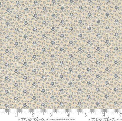Sacre Bleu Floral - Pearl French Blue - Quilt Fabric