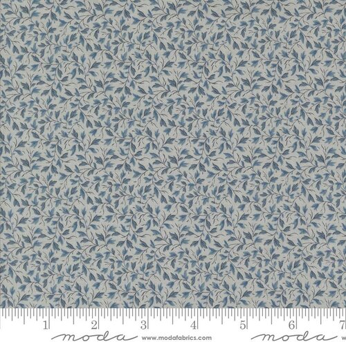 Sacre Bleu Leafs - Ciel Blue - Quilt Fabric