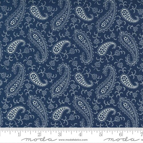 Newport Indigo - Paisley - Quilt Fabric