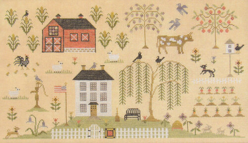 Heartland Sampler - Cross Stitch Pattern