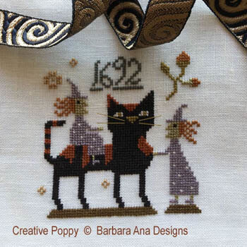 Witch Cat - Cross Stitch Pattern