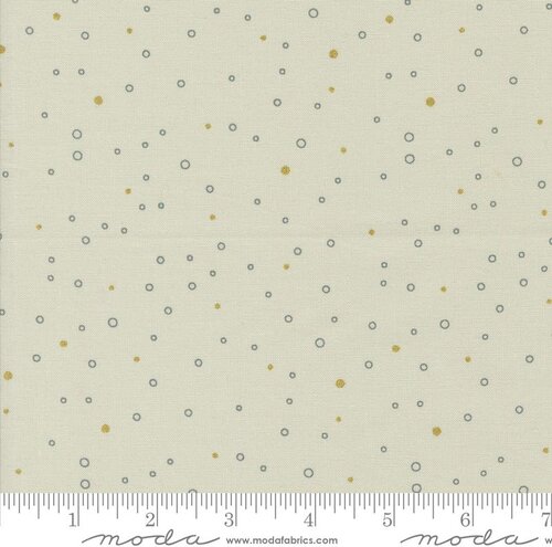 Shimmer Dots - Metallic Ecru - Quilt Fabric