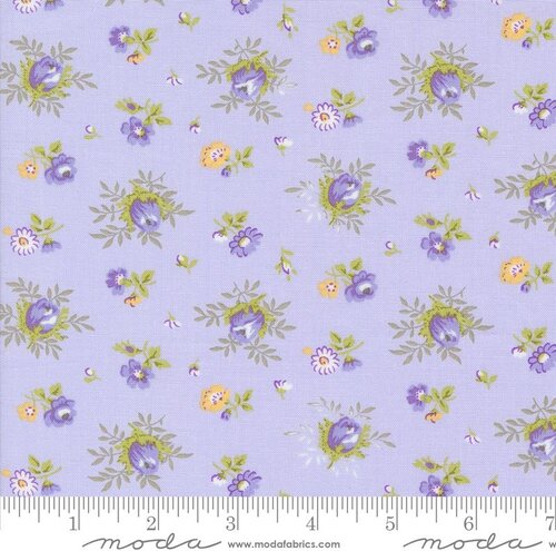 Georgia Medium Floral - Lavender - Quilt Fabric
