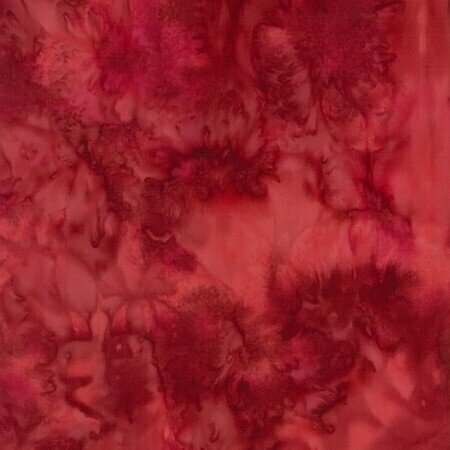 Red Velvet Watercolor Batik 100% Cotton - Quilt Fabric