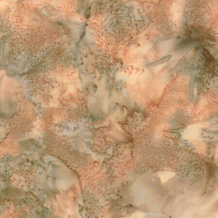 Tan Watercolor Batik 100% Cotton - Quilt Fabric