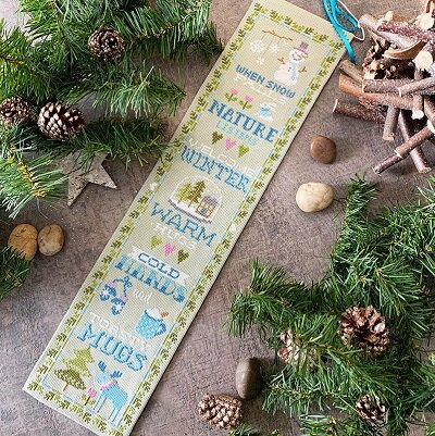 Winter Bell Pull - Cross Stitch Pattern