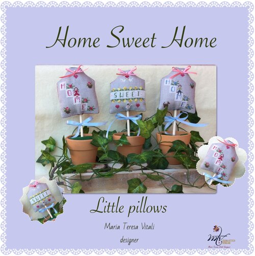 Home Sweet Home Little Pillows - Cross Stitch Pattern