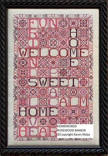 Homewords - Cross Stitch Pattern