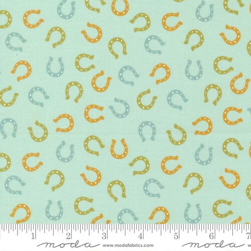 Ponderosa Horseshoe - Sky - Quilt Fabric