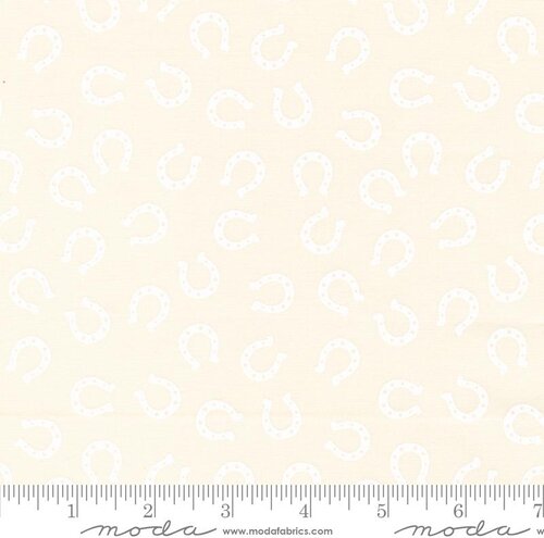 Ponderosa Horseshoe - Natural White - Quilt Fabric