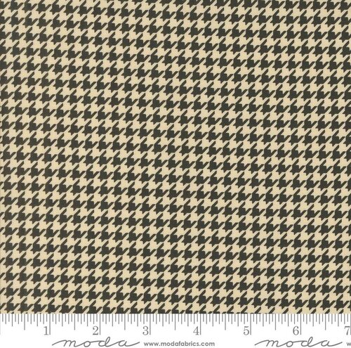 Home Sweet Haunt Houndstooth Bone - Halloween Quilt Fabric